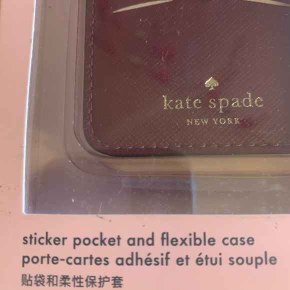 Kate Spade iPhone case and sticker pocket for iPhone 12 mini - Picture 2 of 6
